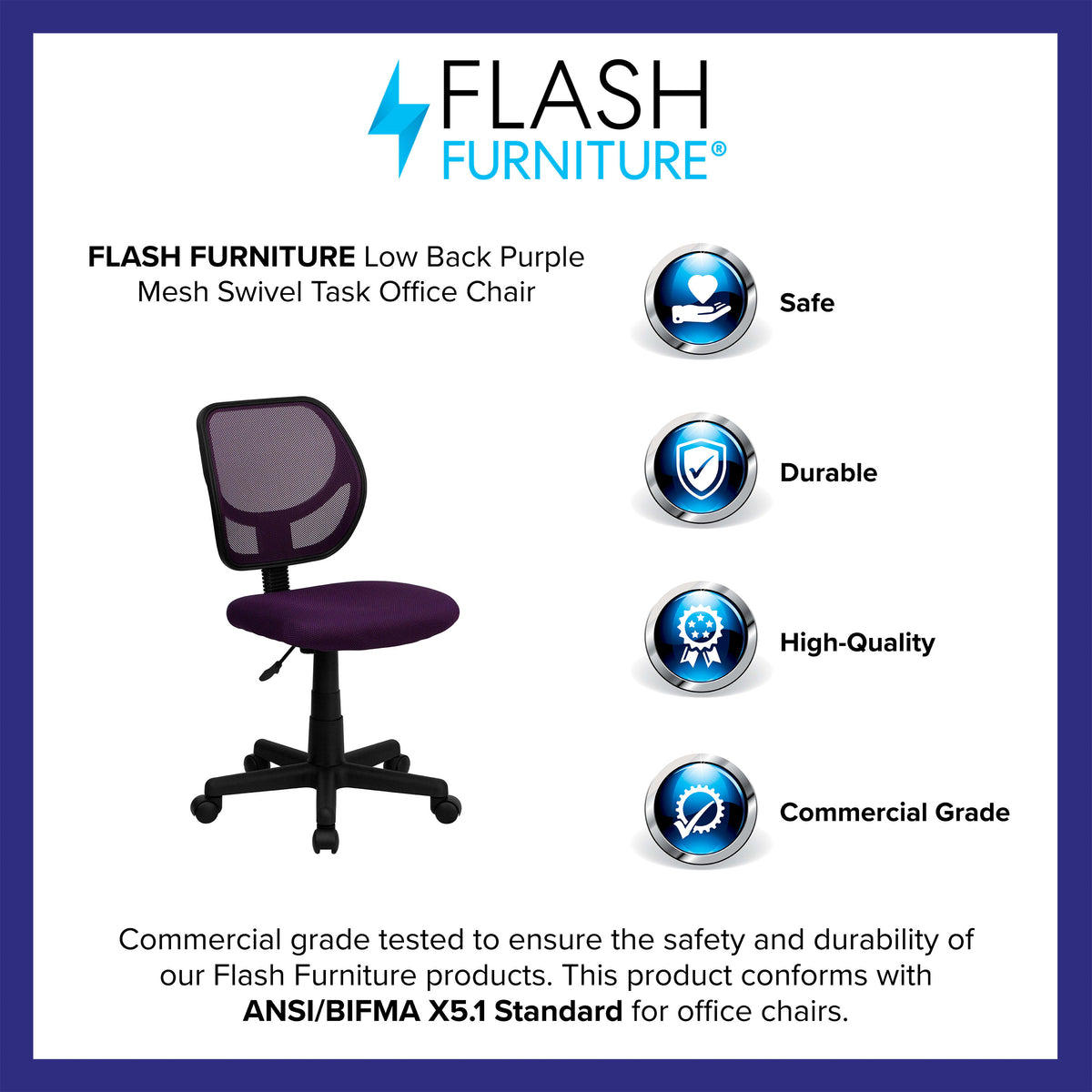 Purple |#| Low Back Purple Transparent Mesh Back Adjustable Height Swivel Task Office Chair