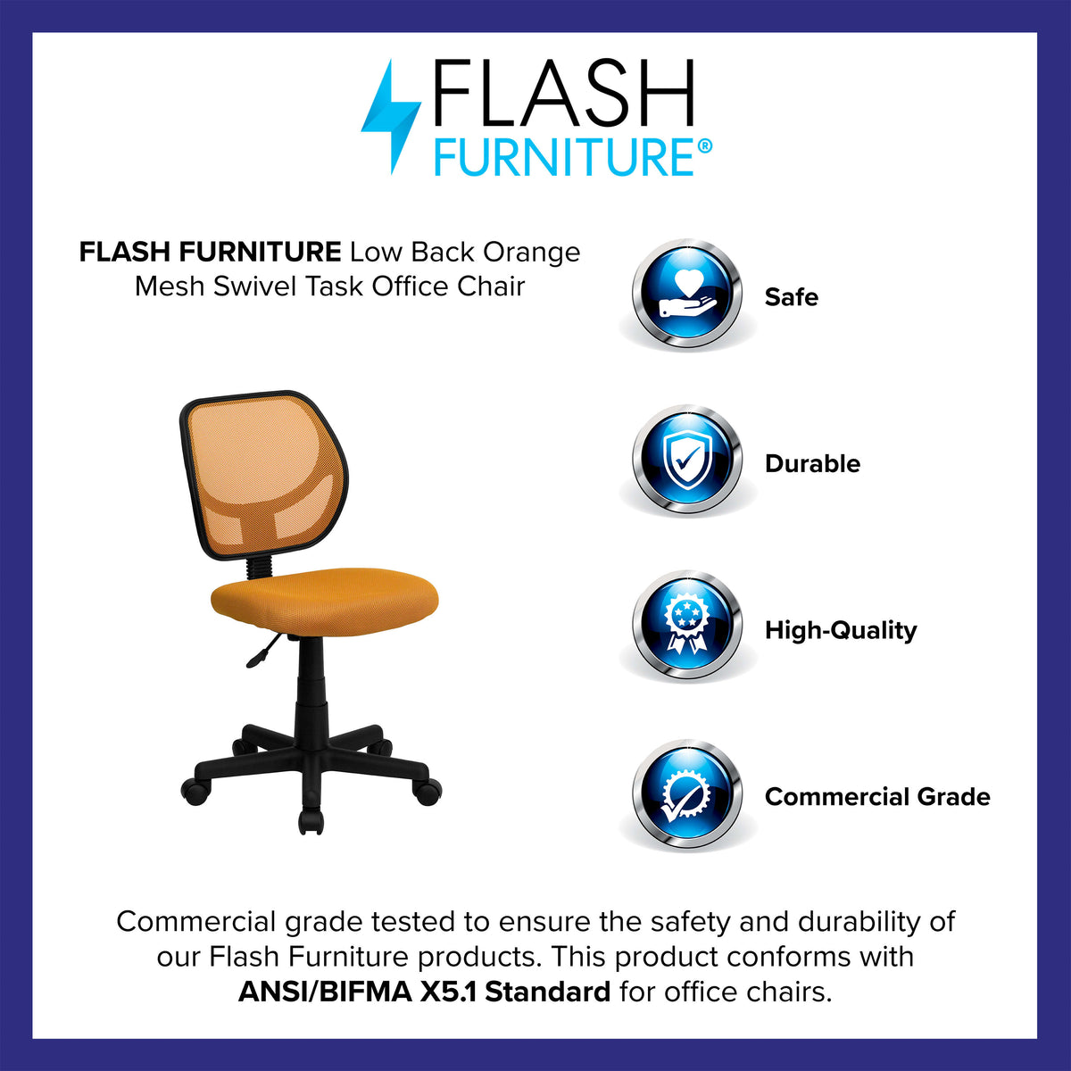 Orange |#| Low Back Orange Transparent Mesh Back Adjustable Height Swivel Task Office Chair