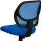 Blue |#| Low Back Blue Transparent Mesh Back Adjustable Height Swivel Task Office Chair