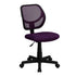 Low Back Mesh Swivel Task Office Chair with Curved Square Back