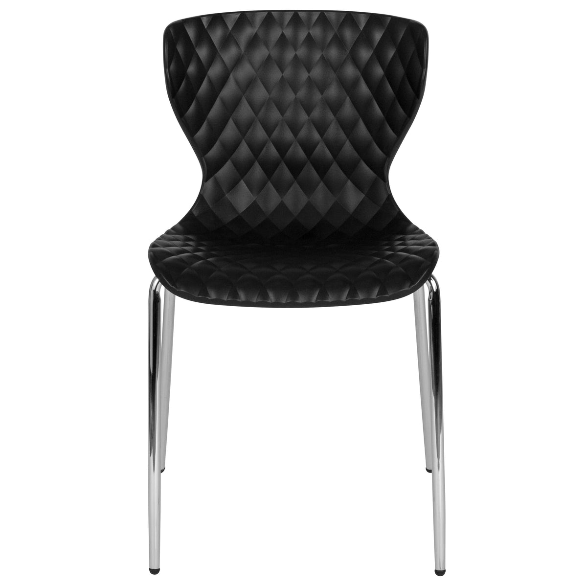 Black |#| Contemporary Design Black Plastic Stack Chair