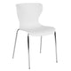 White |#| Contemporary Design White Plastic Stack Chair