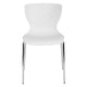 White |#| Contemporary Design White Plastic Stack Chair