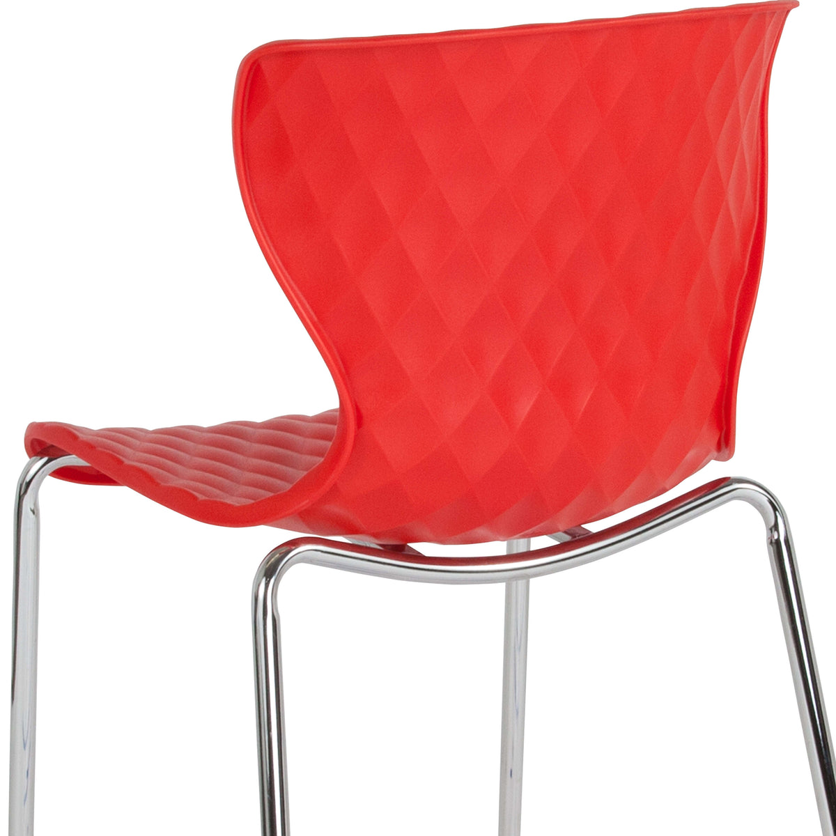 Red |#| Contemporary Design Red Plastic Stack Chair