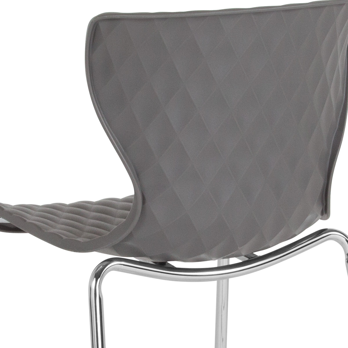 Gray |#| Contemporary Design Gray Plastic Stack Chair