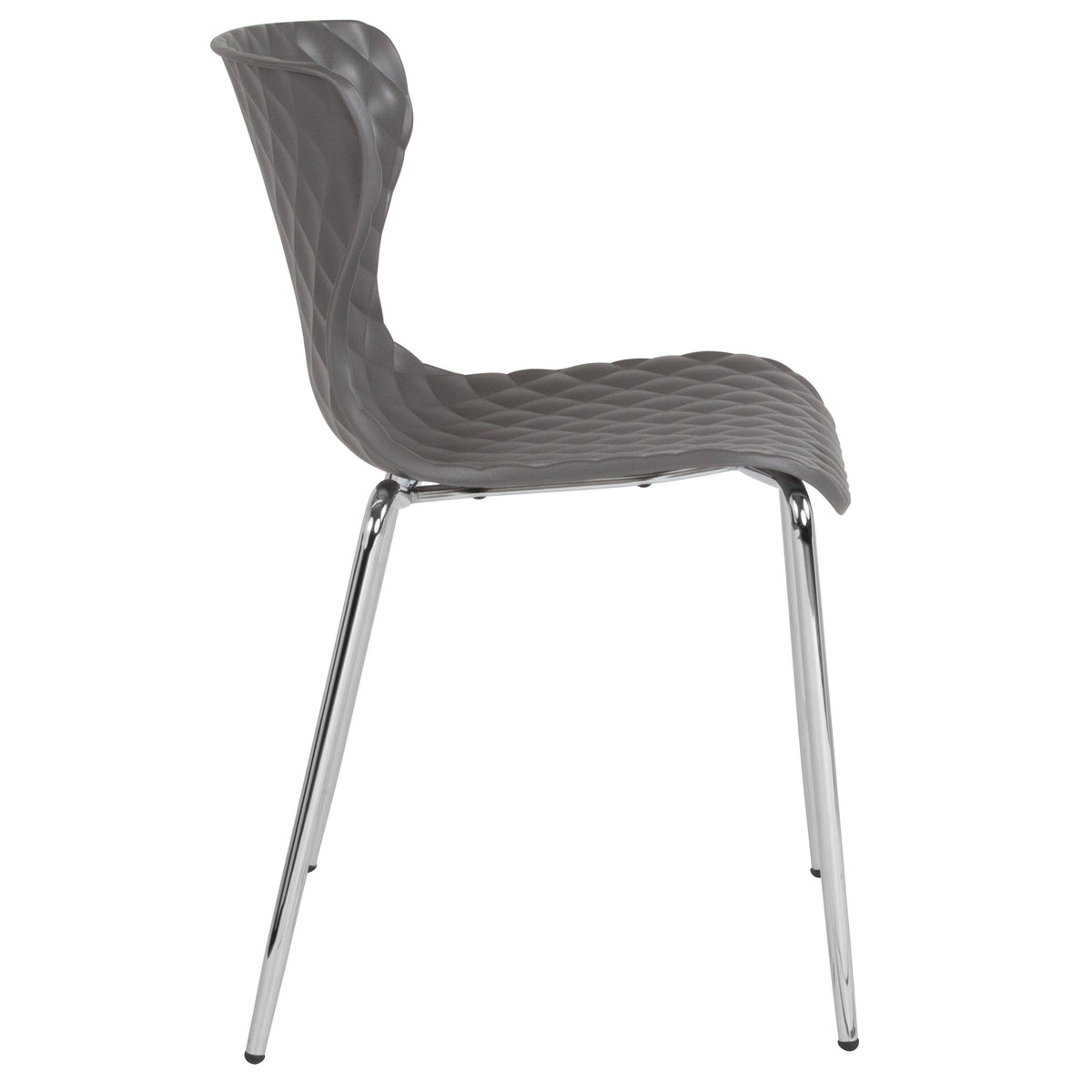 Gray |#| Contemporary Design Gray Plastic Stack Chair