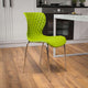 Citrus Green |#| Contemporary Design Citrus Green Plastic Stack Chair