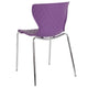 Purple |#| Contemporary Design Purple Plastic Stack Chair