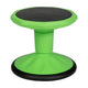 Green |#| Commercial Fixed Height Collaborative Wobble Stool with 12" Seat Height in Green