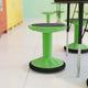 Green |#| Commercial Fixed Height Collaborative Wobble Stool with 16" Seat Height in Green