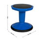 Blue |#| Commercial Fixed Height Collaborative Wobble Stool with 14" Seat Height in Blue