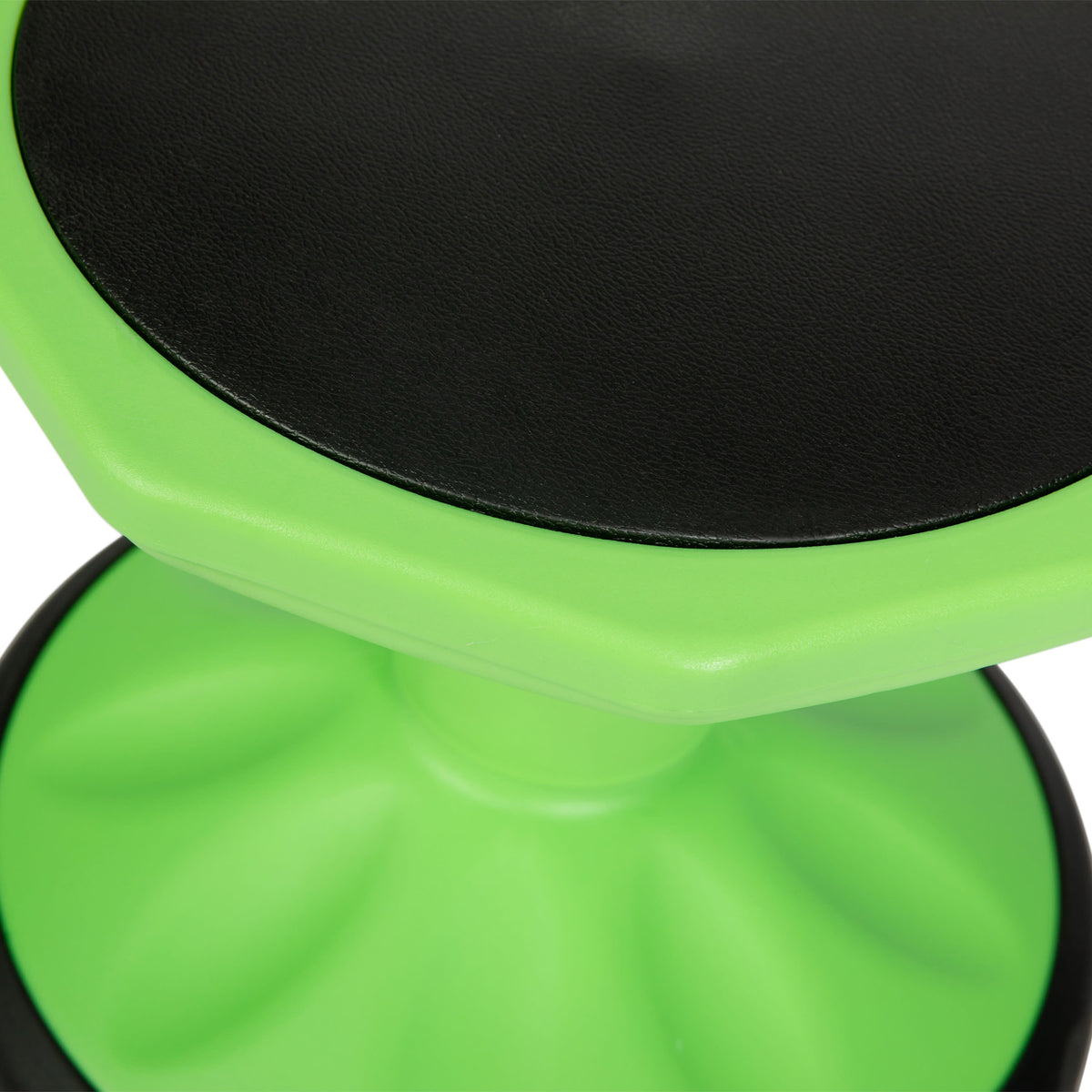 Green |#| Commercial Fixed Height Collaborative Wobble Stool with 16" Seat Height in Green