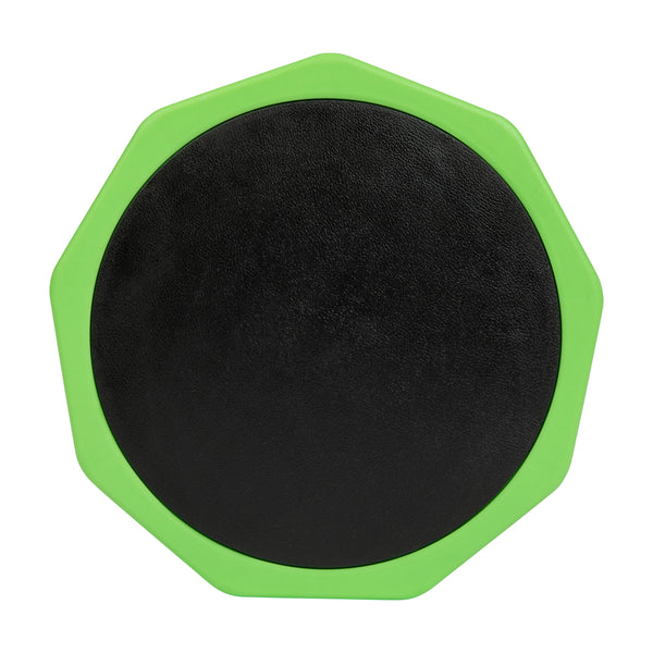 Green |#| Commercial Fixed Height Collaborative Wobble Stool with 14" Seat Height in Green