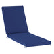 Navy |#| Commercial Water-Resistant Outdoor Chaise Lounge Patio Cushion in Navy