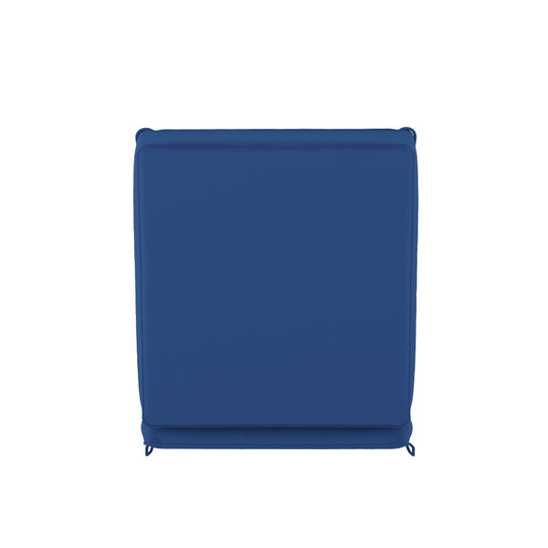 Navy |#| Commercial Water-Resistant Outdoor Chaise Lounge Patio Cushion in Navy