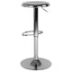 Chrome |#| Adjustable Height Retro Barstool with Ergonomic Molded Seat in Chrome Finish