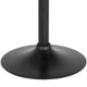 Black |#| Adjustable Height Retro Barstool with Ergonomic Molded Seat in Black Finish