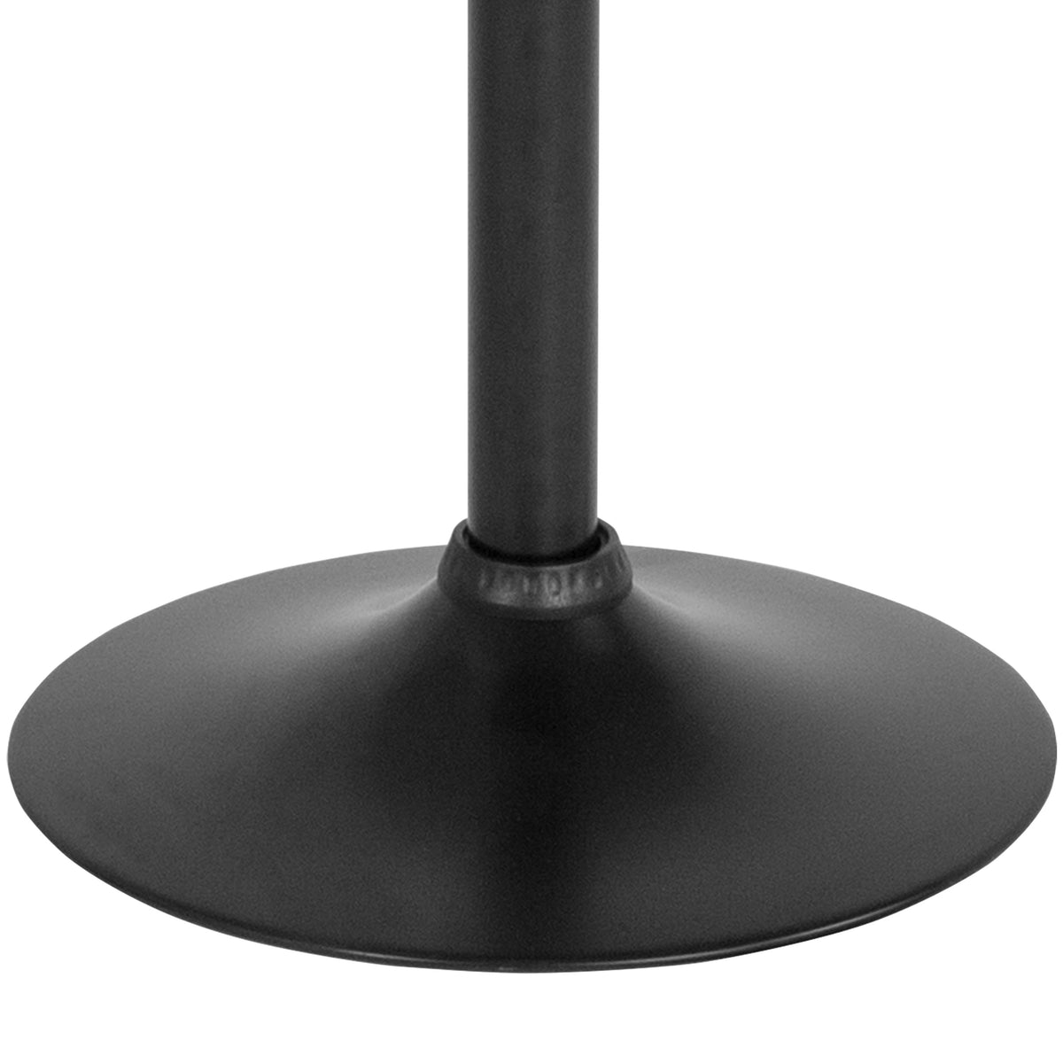 Black |#| Adjustable Height Retro Barstool with Ergonomic Molded Seat in Black Finish