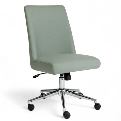 Upholstered Height Adjustable Swivel Home Office Chair - View 1