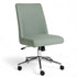 Sage Fabric/Polished Nickel Frame |#| Fabric Height Adjustable Swivel Home Office Chair - Sage/Polished Nickel