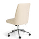 Conch Shell Fabric/Polished Brass Frame |#| Fabric Height Adjustable Swivel Home Office Chair - Conch Shell/Polished Brass