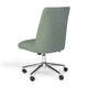 Sage Fabric/Polished Nickel Frame |#| Fabric Height Adjustable Swivel Home Office Chair - Sage/Polished Nickel
