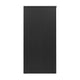 Black |#| 58" Sideboard with 2 Soft Close Doors and Adjustable Shelf - Black/Rattan
