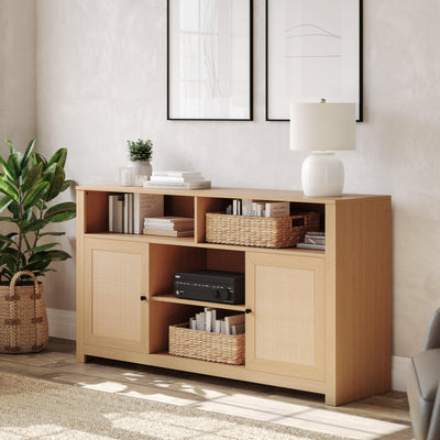 58" Sideboard with 2 Soft Close Doors and Adjustable Shelf - View 2