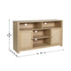 Natural |#| 58" Sideboard with 2 Soft Close Doors and Adjustable Shelf - Natural/Rattan
