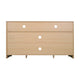 Natural |#| 58" Sideboard with 2 Soft Close Doors and Adjustable Shelf - Natural/Rattan