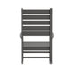 Gray |#| Classic Commercial Grade Outdoor All-Weather HDPE Rocking Chair in Gray