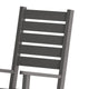 Gray |#| Classic Commercial Grade Outdoor All-Weather HDPE Rocking Chair in Gray