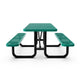 Green,6' |#| Commercial Grade 6' Rectangular Expanded Mesh Metal Outdoor Picnic Table - Green