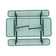 Green,6' |#| Commercial Grade 6' Rectangular Expanded Mesh Metal Outdoor Picnic Table - Green