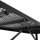 Black,8' |#| Commercial 8' Rectangular Expanded Mesh Metal Picnic Table with Anchors - Black