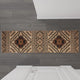 Brown,2' x 7' |#| Southwestern Style Diamond Patterned Indoor Area Rug - Brown - 2' x 7'