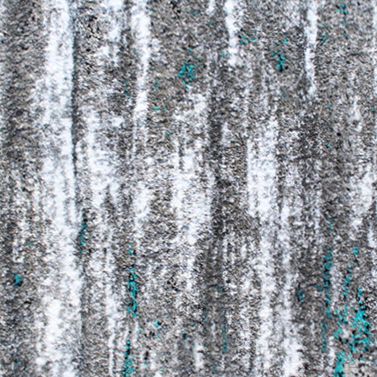 Turquoise,2' x 7' |#| Distressed Motif Indoor Jute Back Olefin 2' x 7' Area Rug in Turquoise