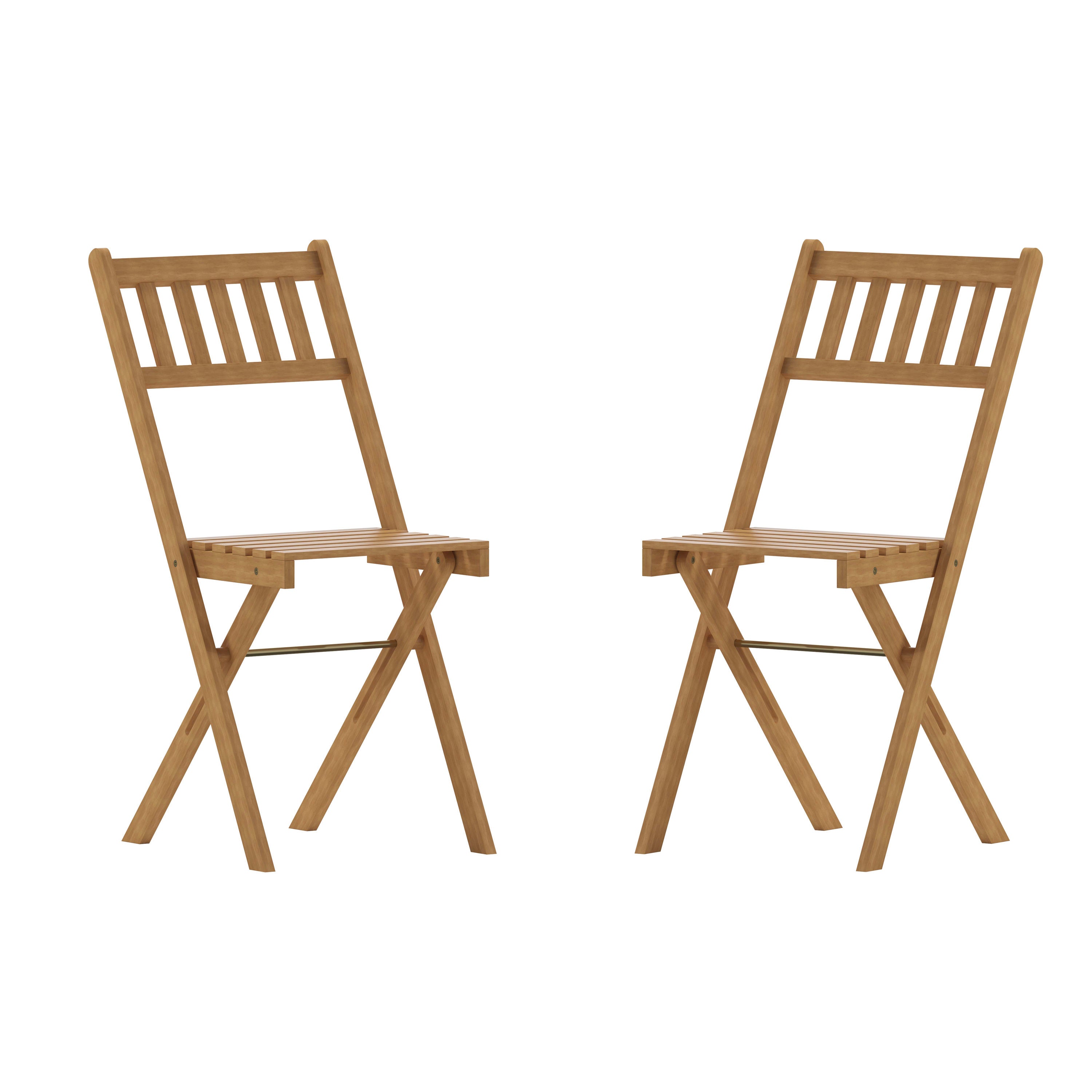 Folding bistro clearance chairs 2 pk