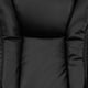 Black |#| Black LeatherSoft Massaging Multi-Position Recliner w/Side Pocket &Ottoman