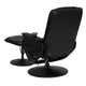 Black |#| Black LeatherSoft Massaging Adjustable Recliner w/Ottoman w/Side Pocket