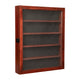 Mahogany,14.5"W x 2.75"D x 17.75"H |#| Wooden Medals Display Case with 4 Removable Shelves in Mahogany - 14.5x17.5