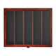 Mahogany,14.5"W x 2.75"D x 17.75"H |#| Wooden Medals Display Case with 4 Removable Shelves in Mahogany - 14.5x17.5