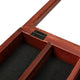 Mahogany,14.5"W x 2.75"D x 17.75"H |#| Wooden Medals Display Case with 4 Removable Shelves in Mahogany - 14.5x17.5