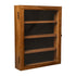 Maverick Solid Pine Medals Display Case with Channel Grooved Removable Shelves