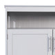 Gray |#| Classic Sideboard and Buffet Cabinet with Open and Closed Storage - Gray