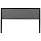 Dark Gray,King |#| King Size Upholstered Metal Panel Headboard in Dark Gray Fabric