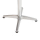 Aluminum |#| Indoor/Outdoor 23.5"H Aluminum Round Bar Height Table with Cross Base