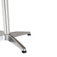 Aluminum |#| Indoor/Outdoor 23.5"H Aluminum Round Bar Height Table with Cross Base