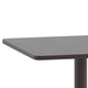 Bronze |#| 23.5inch Square Metal Smooth Top Indoor-Outdoor Table with Base - Bronze