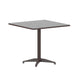 Bronze |#| 31.5inch Square Metal Smooth Top Indoor-Outdoor Table with Base - Bronze